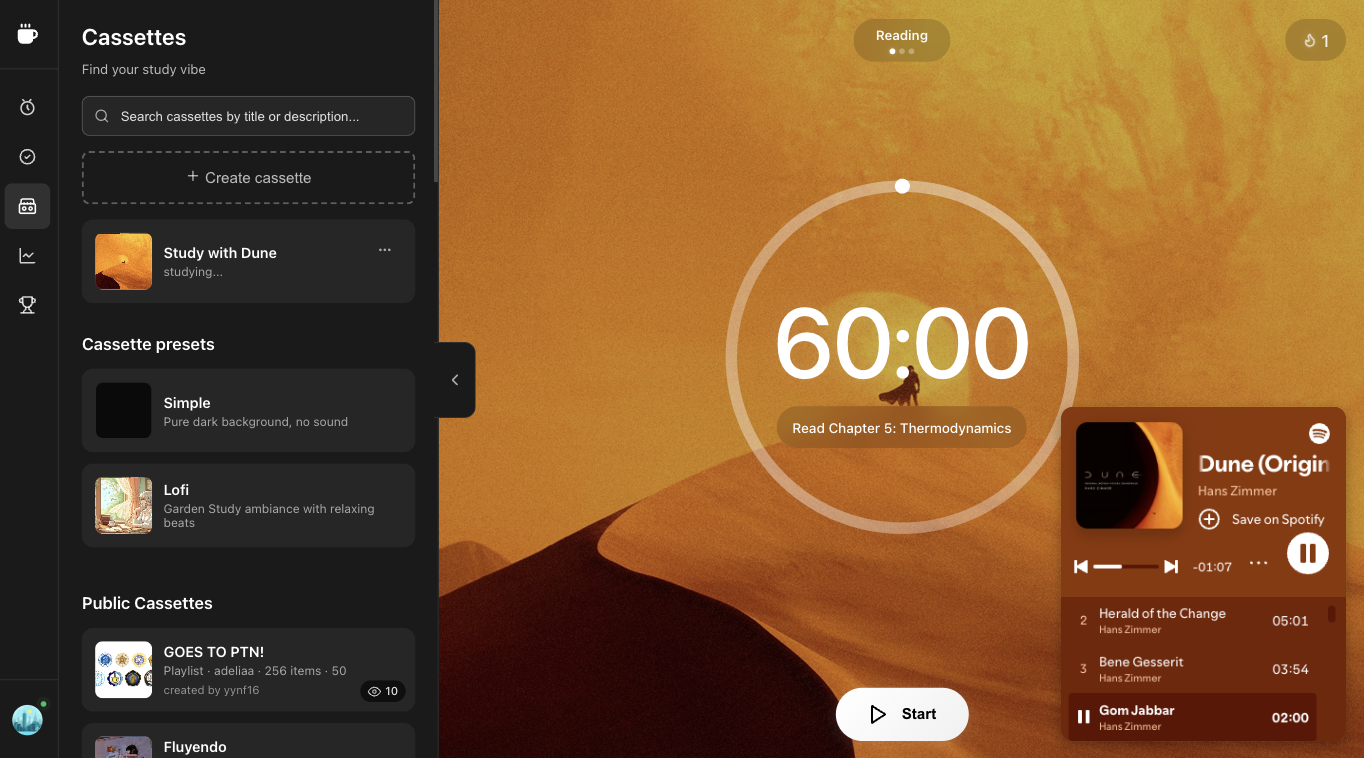 Create custom cassettes